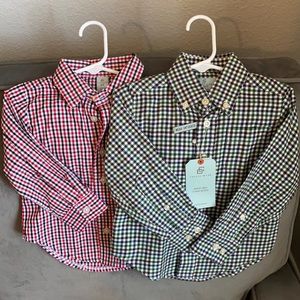 Classic Club Toddler gingham shirts